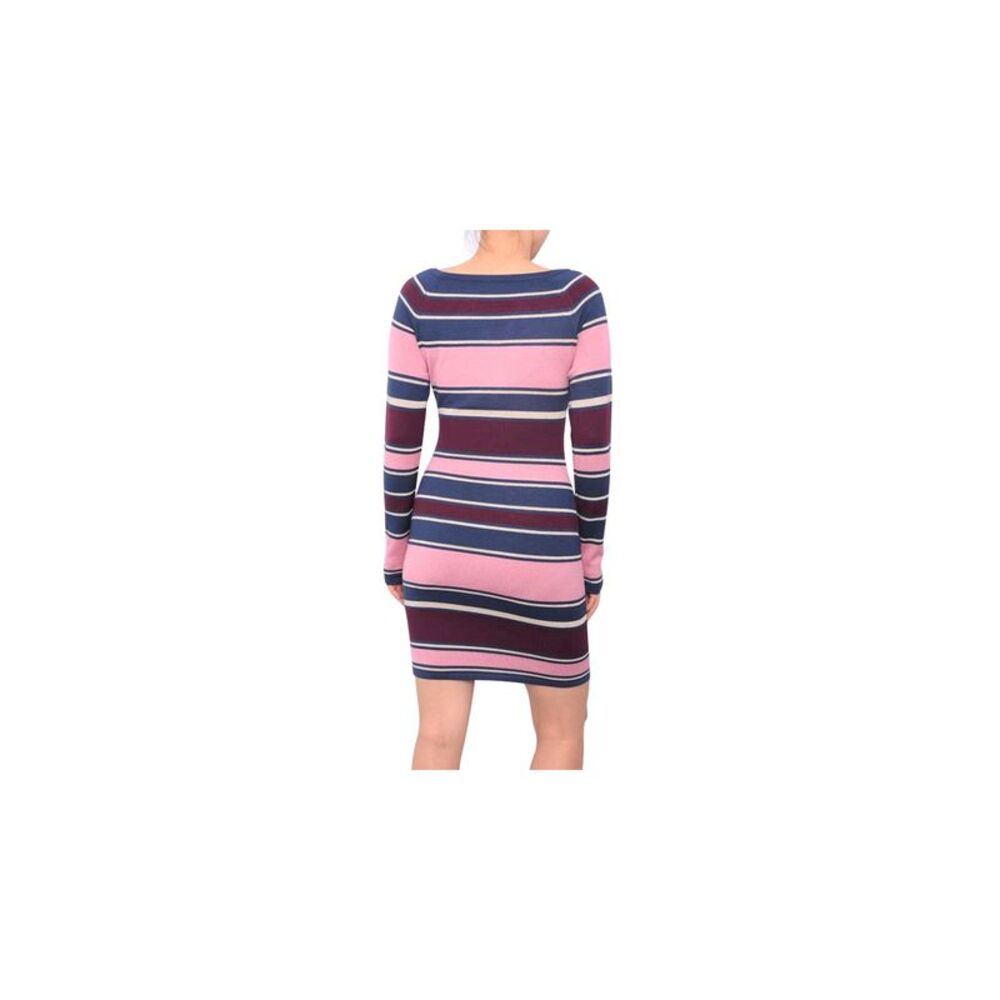PLANET GOLD Womens Cut Out Long Sleeve Keyhole Above The Knee Body Con Dress - Picture 2 of 2